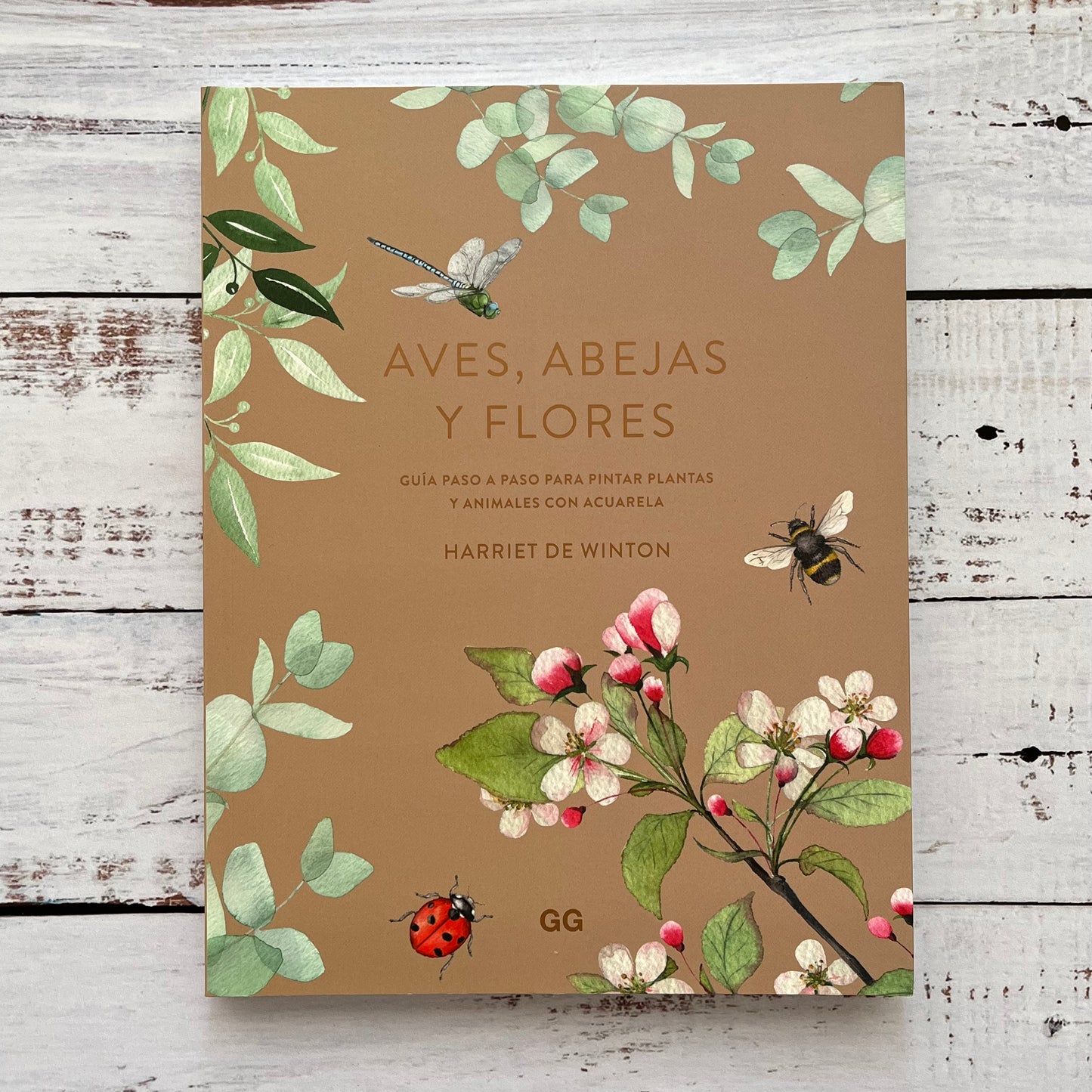 Aves, abejas y flores. Guía para pintar con acuarela